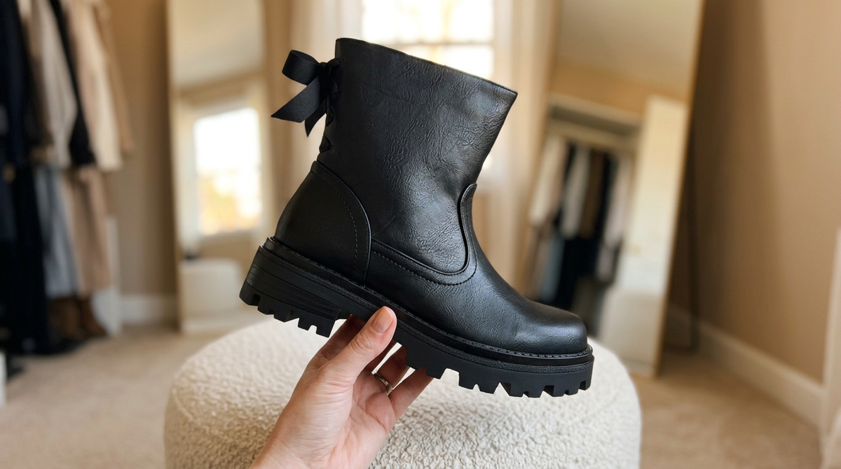 Paula | Botines con Lazo en Negro