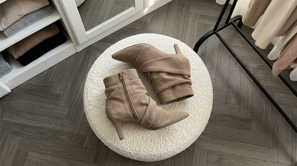 Elena | Botines de Punta Fina en Kaki