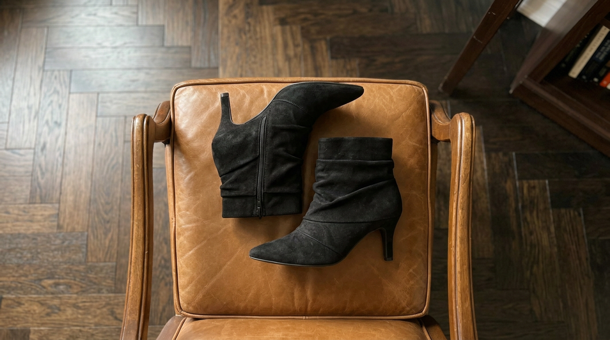 Cristina | Botines de Punta Fina en Negro
