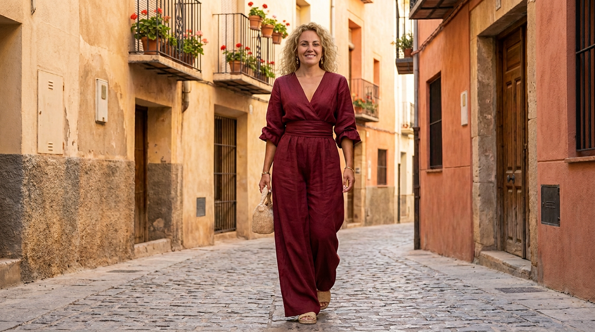 Risel | Mono Elegante de Pierna Ancha