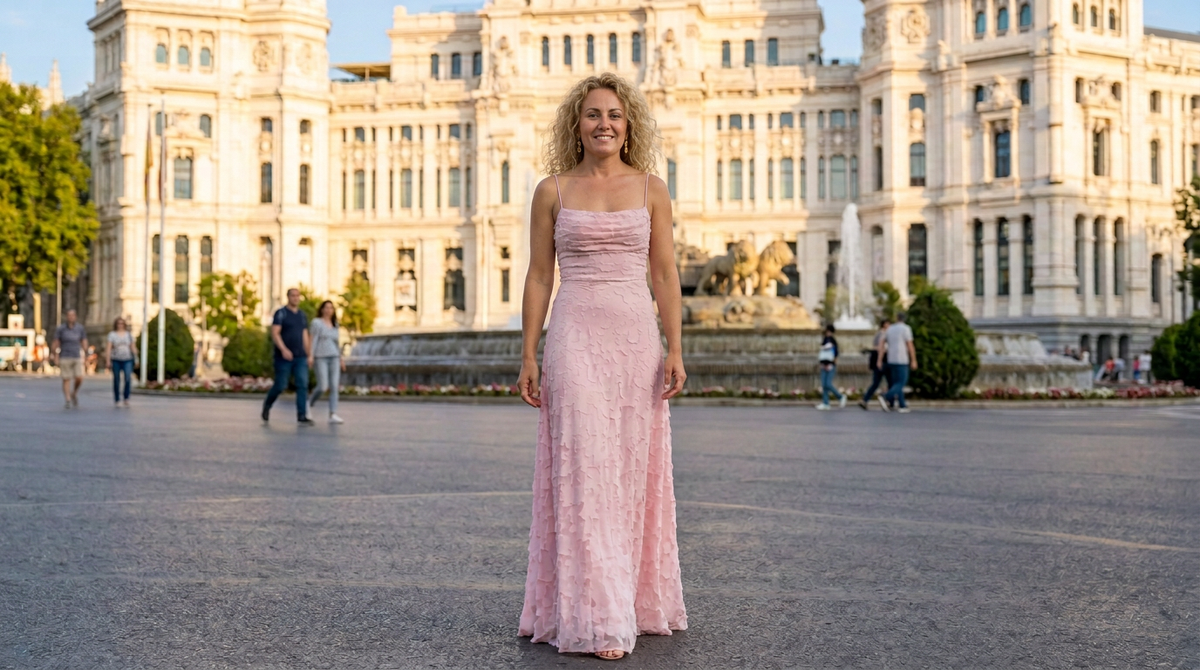 Luisa | Vestido Maxi Romántico de Escote Drapeado