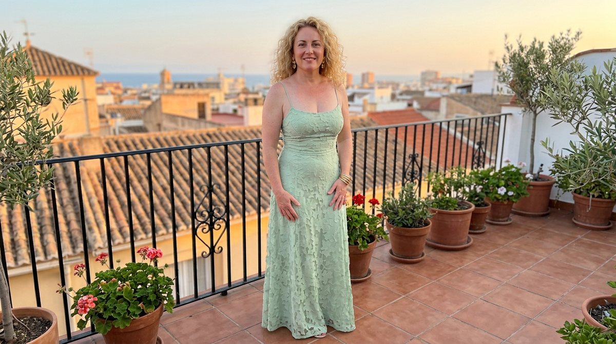 Luisa | Vestido Maxi Romántico de Escote Drapeado