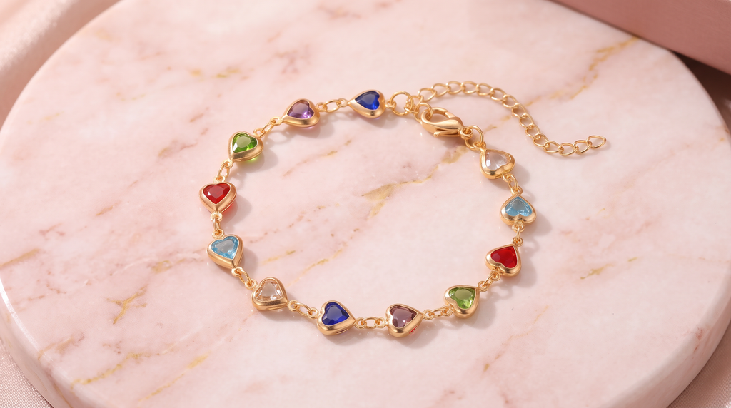 Valentina - Pulsera Única en Forma de Corazón