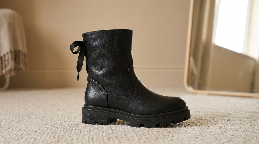 Paula | Botines con Lazo en Negro