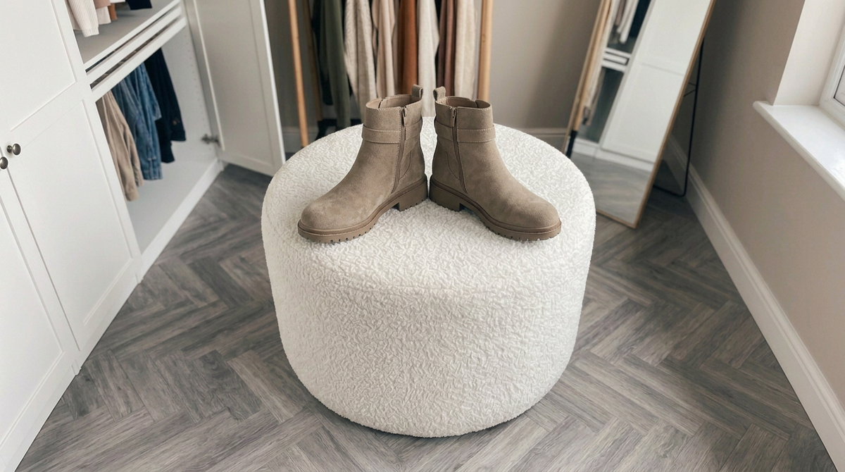 Diana | Botines Kaki con Hebilla Decorativa