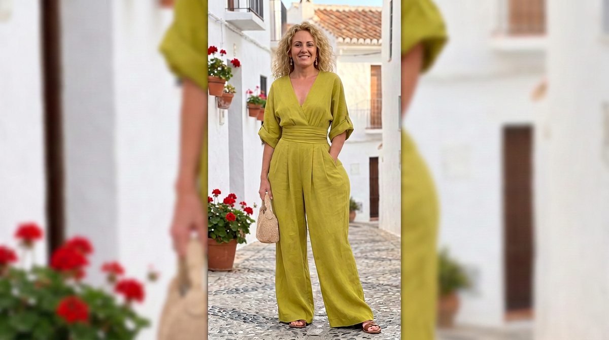 Risel | Mono Elegante de Pierna Ancha